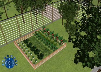 DreamPlan garden design screenshot